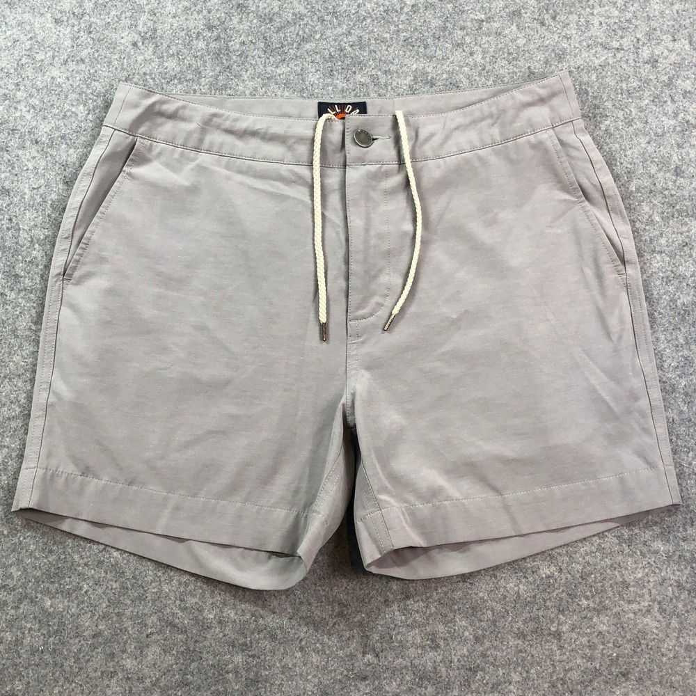 Faherty Mens All Day Shorts 32 Gray Hybrid Stretch 5 Inch Inseam MSC0014